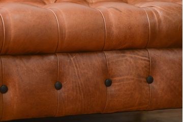 ヴィンテージ家具　イギリスビンテージ オーダーメイド品 本革ハイグレード チェスターフィールド ソファ