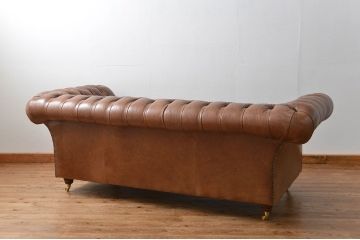 ヴィンテージ家具　イギリスビンテージ オーダーメイド品 本革ハイグレード チェスターフィールド ソファ