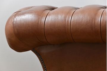 ヴィンテージ家具　イギリスビンテージ オーダーメイド品 本革ハイグレード チェスターフィールド ソファ