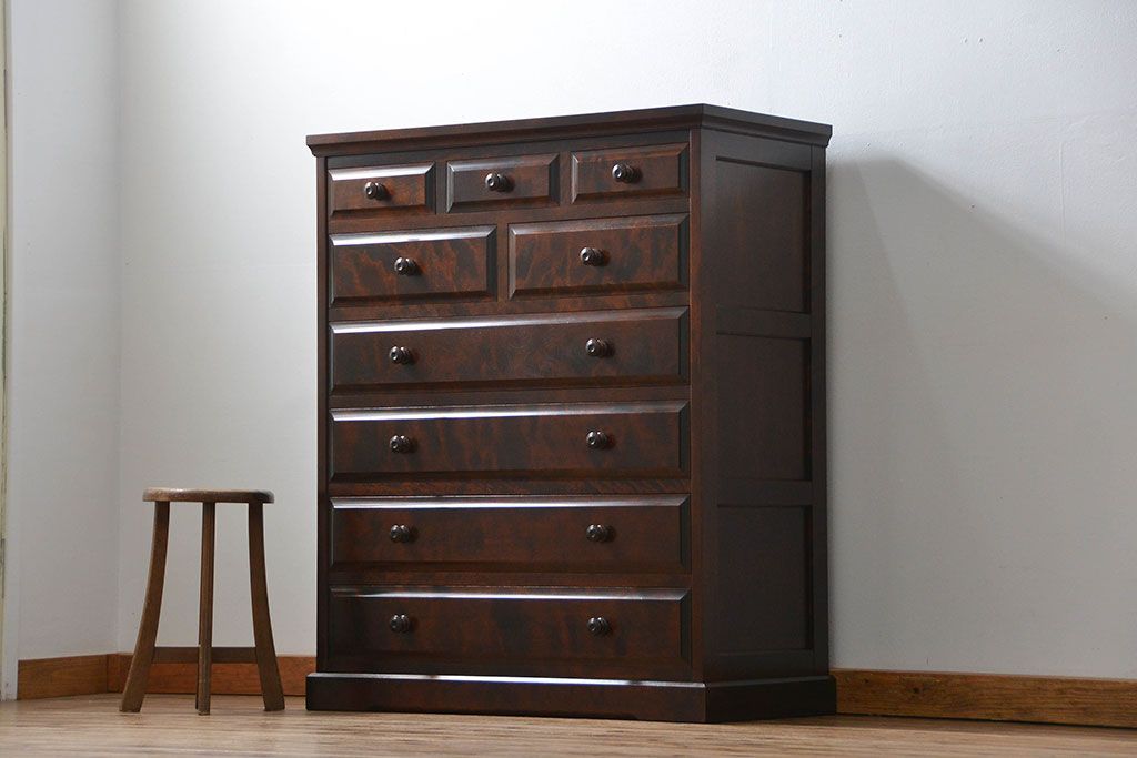 中古　北海道民芸家具 整理タンス(整理箪笥) 定価約24万円