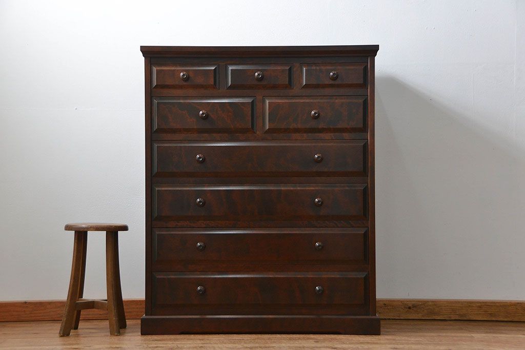 中古　北海道民芸家具 整理タンス(整理箪笥) 定価約24万円