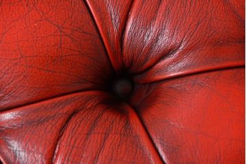 中古 イギリス直輸入 本革 チェスターフィールド ソファ オットマン