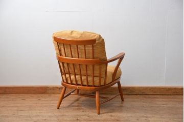 中古 飛騨産業 キツツキマーク 1人掛けソファ(2)(1Pソファ)