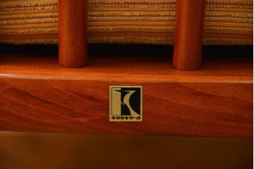 中古 飛騨産業 キツツキマーク 1人掛けソファ(2)(1Pソファ)