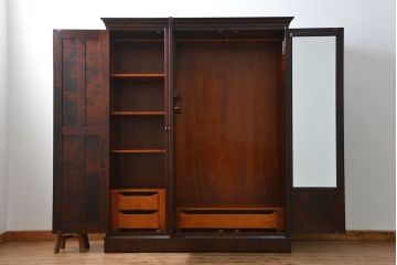 中古 北海道民芸家具 組立式ワードローブ(洋服タンス)(定価約81万円)