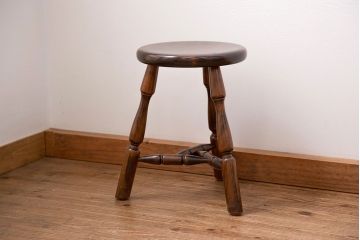 中古 松本民芸家具 三脚スツール