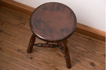 中古 松本民芸家具 三脚スツール