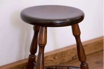 中古 松本民芸家具 三脚スツール