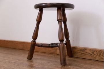 中古 松本民芸家具 三脚スツール