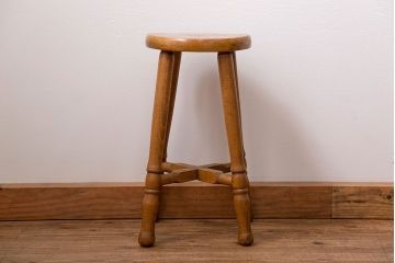 レトロ家具　昭和レトロ アンティーク 丸椅子(スツール)