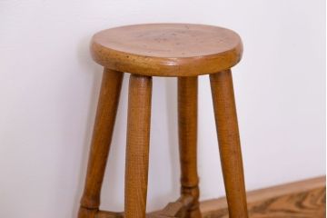 レトロ家具　昭和レトロ アンティーク 丸椅子(スツール)