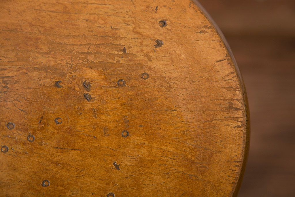 レトロ家具　昭和レトロ アンティーク 丸椅子(スツール)