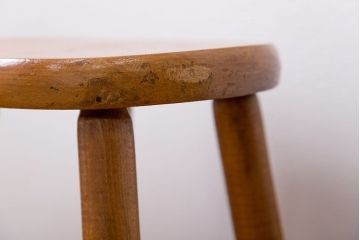 レトロ家具　昭和レトロ アンティーク 丸椅子(スツール)