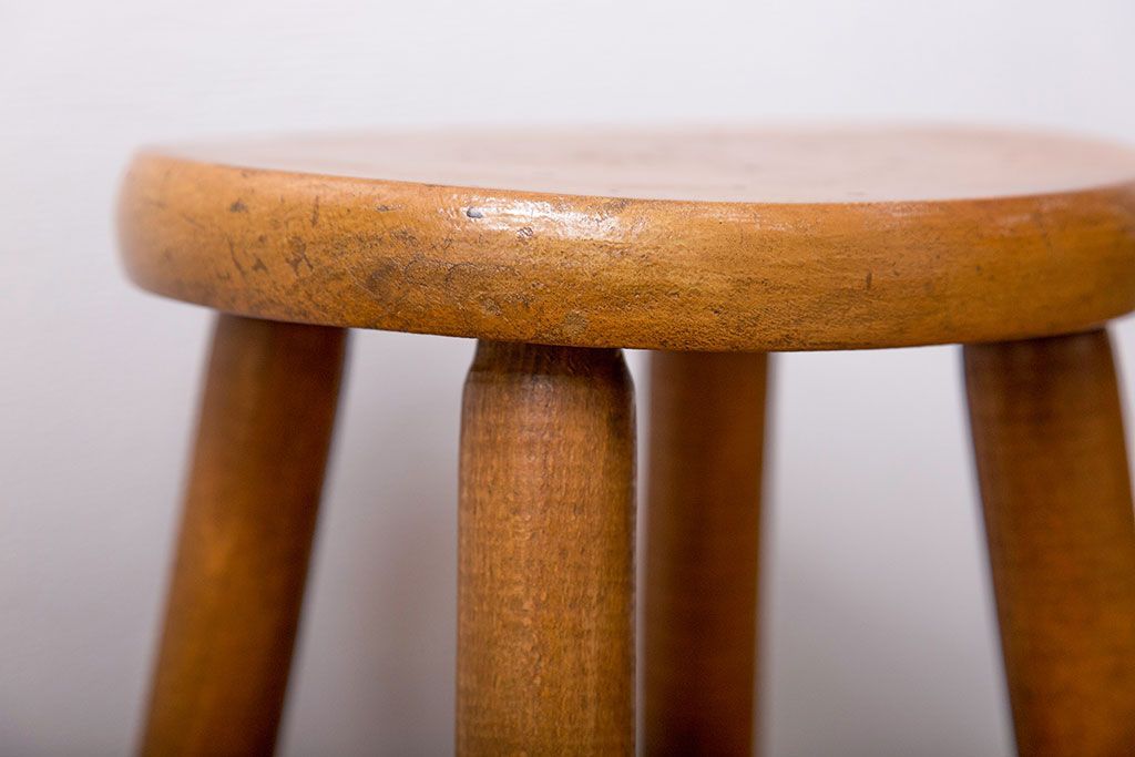 レトロ家具　昭和レトロ アンティーク 丸椅子(スツール)