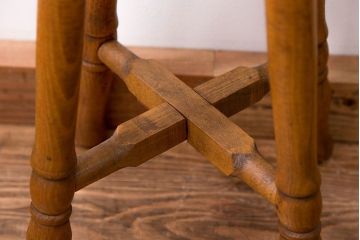 レトロ家具　昭和レトロ アンティーク 丸椅子(スツール)