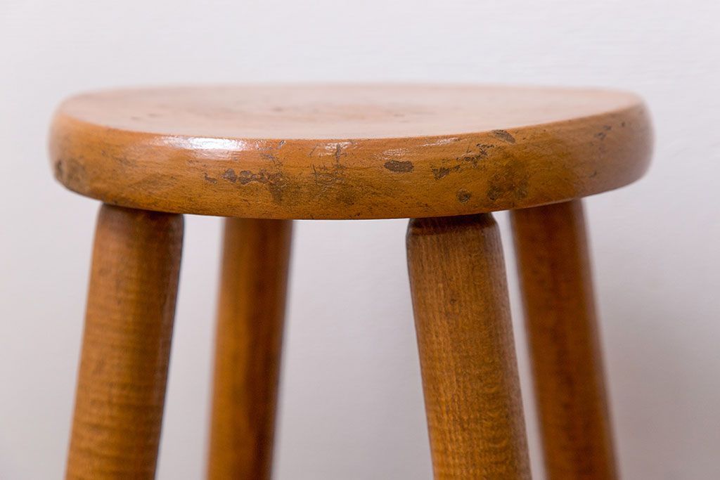 レトロ家具　昭和レトロ アンティーク 丸椅子(スツール)