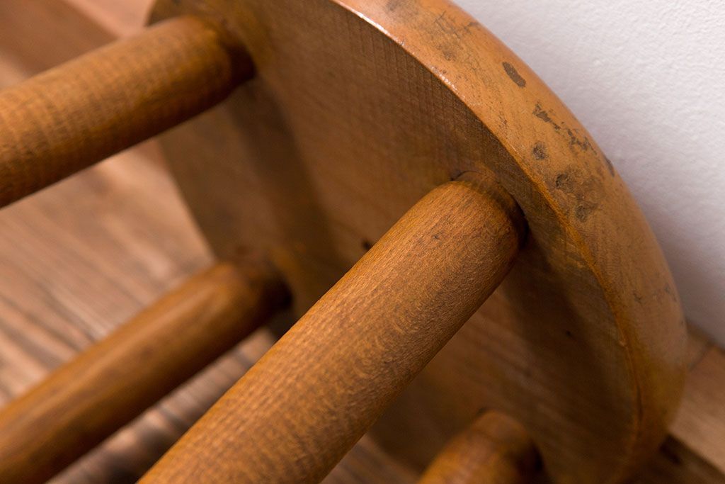 レトロ家具　昭和レトロ アンティーク 丸椅子(スツール)