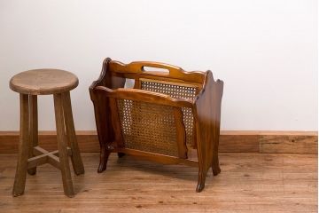 アンティーク雑貨　中古 カリモク マガジンラック