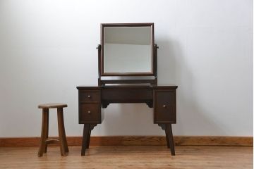 中古　松本民芸家具　角型一面鏡　定価約28万円(ドレッサー、鏡台)