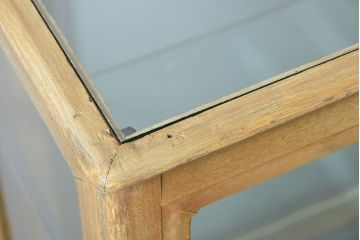 アンティーク家具 アンティーク 味のあるペンキのはげた大きなガラスケース(ショーケース)