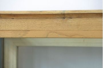 アンティーク家具 アンティーク 味のあるペンキのはげた大きなガラスケース(ショーケース)