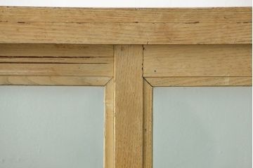 アンティーク家具 アンティーク 味のあるペンキのはげた大きなガラスケース(ショーケース)
