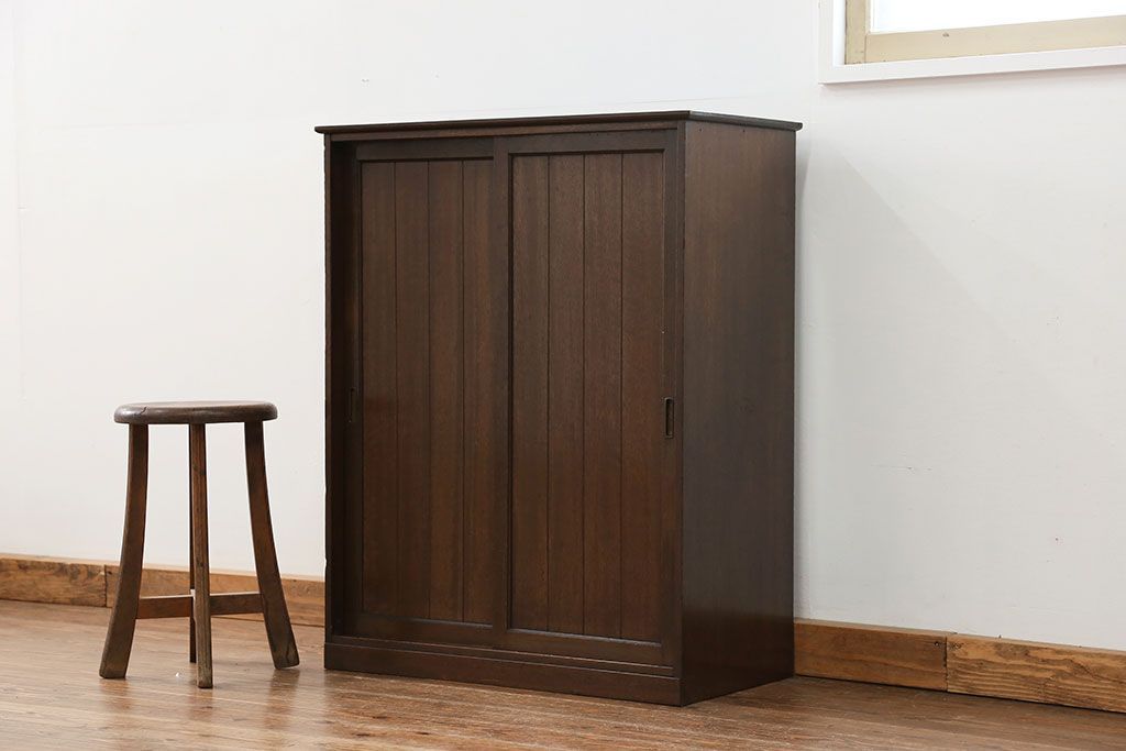 レトロ家具　昭和レトロ シンプルな下駄箱(収納棚、靴箱)