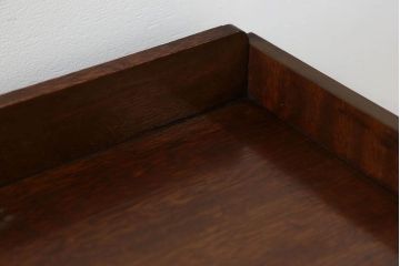 アンティーク家具　アンティーク ガラスの取っ手の小さなカルテケース(書類棚)