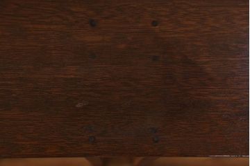 アンティーク家具　アンティーク ガラスの取っ手の小さなカルテケース(書類棚)