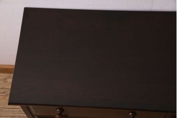 北海道民芸家具　シックな風合いのチェスト(ローボード)(1)