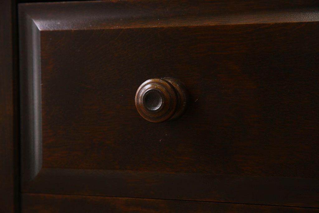 北海道民芸家具　シックな風合いのチェスト(ローボード)(1)