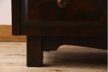 北海道民芸家具　シックな風合いのチェスト(ローボード)(1)