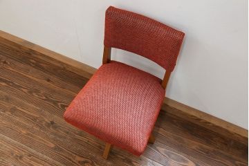 アンティーク家具　アンティーク 古い木の小さな回転椅子(2)(回転イス、チェア)