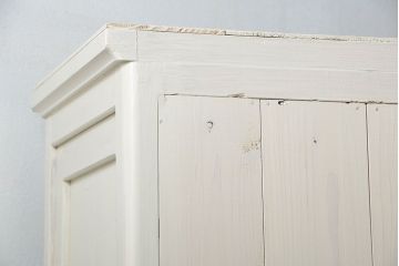 アンティーク家具　アンティーク　かわいいペイント食器棚(カップボード・キッチンキャビネット)