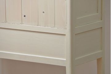 アンティーク家具　アンティーク　かわいいペイント食器棚(カップボード・キッチンキャビネット)