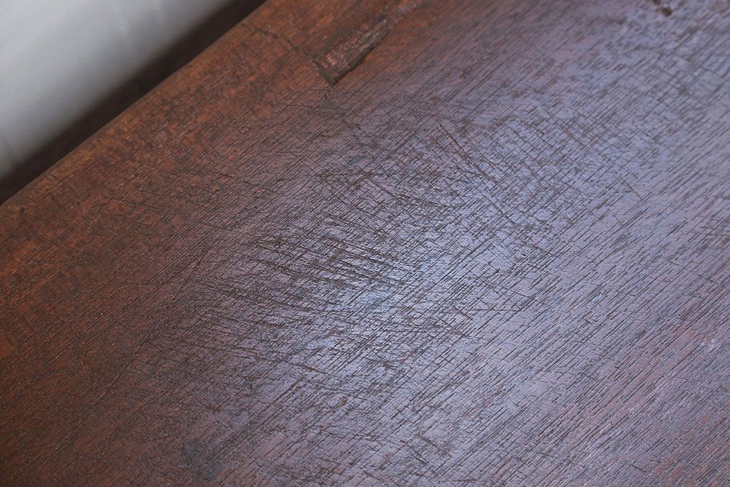 アンティーク雑貨　アンティーク 古い木のシンプルな飾り棚(花台)