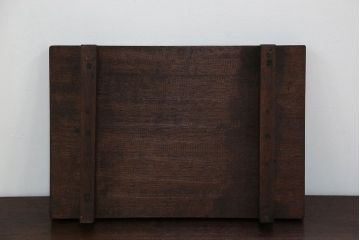 アンティーク雑貨　アンティーク 古い木のシンプルな飾り棚(花台)