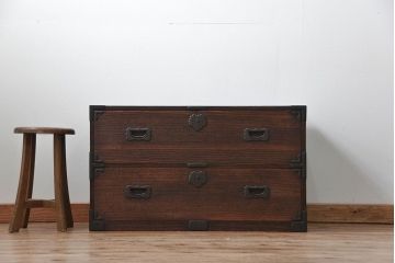 アンティーク家具　古民具・骨董 時代箪笥ローボード(ローチェスト)(1)