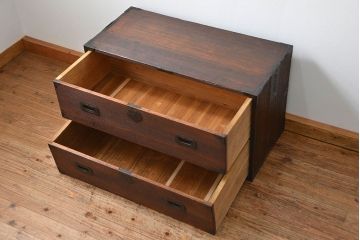 アンティーク家具　古民具・骨董 時代箪笥ローボード(ローチェスト)(1)