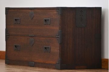 アンティーク家具　古民具・骨董 時代箪笥ローボード(ローチェスト)(1)