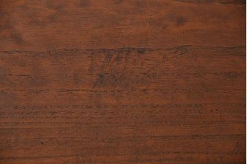 アンティーク家具　アンティーク 結霜ガラス入りの鉄脚ローボード(収納棚)