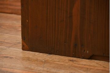 アンティーク家具　アンティーク 古い木の使い込まれたパタパタ下駄箱(収納棚)