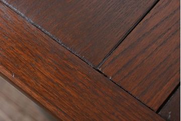 アンティーク家具　イギリスアンティーク ペンキのはげたかわいいドローリーフテーブル(エクステンションテーブル)