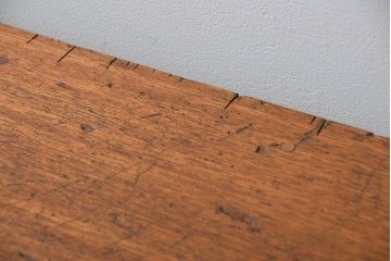 アンティーク家具　アンティーク リメイク品 モールガラスペイント キッチンキャビネット(カウンターテーブル)