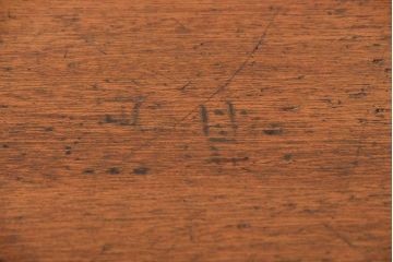 アンティーク家具　アンティーク リメイク品 モールガラスペイント キッチンキャビネット(カウンターテーブル)