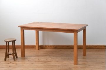 【ラフジュ工房オリジナル・ダイニングテーブル】 古材天板のダイニングテーブル(作業台)(2)