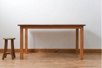 【ラフジュ工房オリジナル・ダイニングテーブル】 古材天板のダイニングテーブル(作業台)(2)
