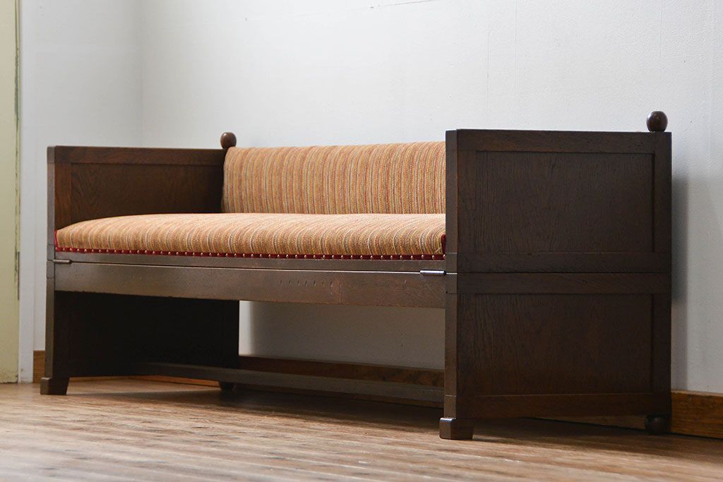 アンティーク家具　珍品 2way アンティークソファベッド(ベンチ)