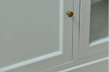 アンティーク家具　アンティーク かわいいリペイント デンタルキャビネット(ケビント、収納棚)