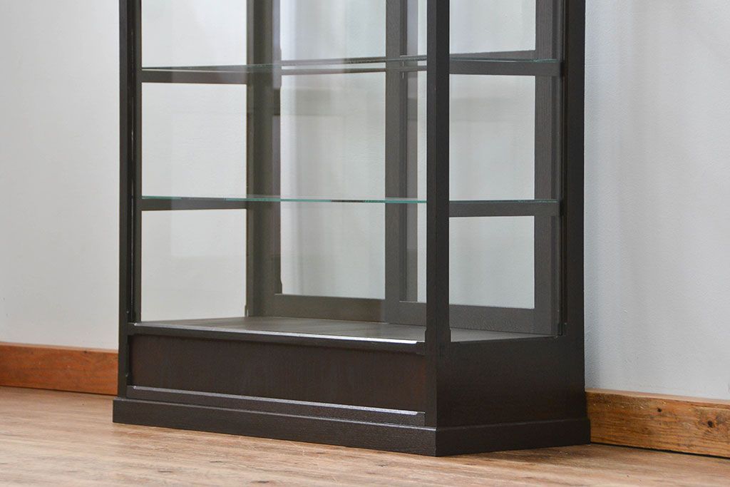 アンティーク家具　大正ロマン 高級品 天枠付き古いタバコ屋のガラスケース(ショーケース)